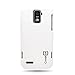 CoverON® Hard Rubberized Slim Case for ZTE Warp 4G LTE - with Cover Removal Pry Tool - White