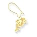 14K Miami Dolphins Dolphin Kidney Wire Earrings