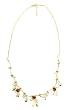 Gold plated pearl flower necklace, 'Spring Dew' Gold plated pearl flower necklace, 'Spring Dew'
