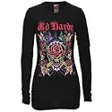 Ed Hardy Love & Roses Bttrfly Skulls L/S T - Women