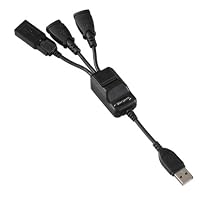 Targus ACH103US USB 2.0 4-Port Bend-a-Hub with Mini USB Adapter (Black)