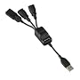Targus ACH103US USB 2.0 4-Port Bend-a-Hub with Mini USB Adapter (Black)