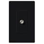 Lutron Claro CA-CJH-BL Cable TV Jack in Black