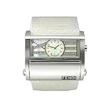 Fendi Watches,  Zip Code All White Strap Diamond Dial Unisex Watch 
