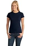 Gildan Brand Ladies Softstyle 100% Ring Spun Cotton Tee T-Shirt - Navy