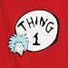Bumkins Unisex-baby Newborn Dr. Seuss Thing 1 Short Sleeve Bodysuit