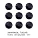 Swarovski Crystal Flatback Rhinestone #2028 Xilion Rose Hotfix ss20 "Jet" Black (50)
