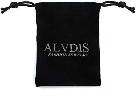 Alvdis Fashion Jewelry Swan Style Sterling Swarovski Crystal Pendant Necklace, 16", Blue