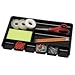 Plastic Drawer Tray Organizer, 9 Compartments, Black (UNV53052)