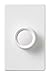 Lutron Rotary Dimmer for Incandescent Bulbs, 600-Watt Single-Pole/3-Way Preset, D-603P-WH, White