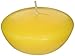 Zest Candle 12-Piece Floating Candles, 3-Inch, Yellow