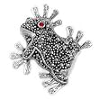 Sterling Silver Brooch - Frog