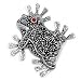 Sterling Silver Brooch - Frog