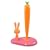 A di Alessi Bunny & Carrot Kitchen Roll Holder, Pink (ASG42 P)