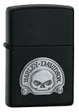 Black Matte, Harley Davidson Skull Emblem (ZI20582) Category: Harley-Davidson Zippo Lighters