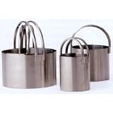 4 BISCUIT cookie cutters cutter SET stainless STEEL NEW
