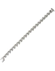 Silver Rhodium Plated 7.25" Polish 9.5mm San Marco