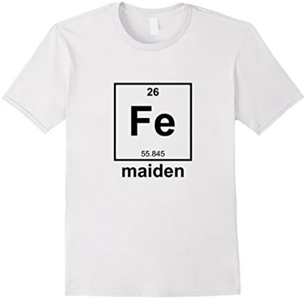 Men's Iron M Periodic Table element T shirt 2016 Small White