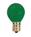 10 Watt S11 Incandescent Sign Bulb / 130 Volt Long Life / Intermediate Base / Ceramic Green / Replacement 10S11 Sign Bulb