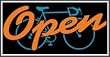 Open Bike Lightbox Sign