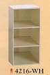 NEW 3 LEVEL WOODEN CABINET / BOOKCASE IN WHITE FINISH