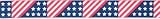 Stars  Stripes Dog Adjustable Medium Collar