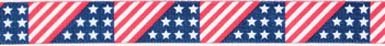 Stars & Stripes Dog Adjustable Medium Collar