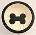 Melia Black Bone Design Ceramic Dog Bowl-LARGE