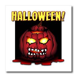 ZOMBIE PUMPKIN halloween 2 on white - 8x8 Iron On Heat Transfer For White Material