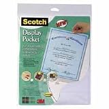 3M/COMMERCIAL TAPE DIV. / Clear plastic display pocket with removable interlocking fasteners, 8-1/2 x 11 / MMMWL854C / Sold as 1 Each / Mfr Part # WL854C \*/ Clear plastic display pocket with removabl