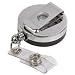 Office Products : ID Card Reel, Belt Clip, 25, 12/BX, Black/Chrome