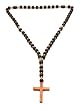 Red Color Wood Wall Rosary with Photographs - 36'' in Overall Length with 13 mm Wood Beads