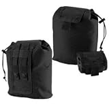 Modular Roll-Up Multi-Purpose Storage Pouch, Black