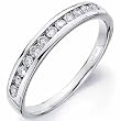 14Kt White Gold Ladies Diamond Wedding Band