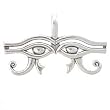 Egyptian EYE OF HORUS Protective Symbol Pendant in Sterling Silver, #7803