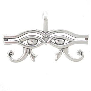 Egyptian EYE OF HORUS Pendant in Sterling Silver, #7803