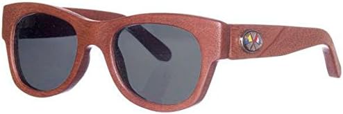 Nautique Optix Deckster Mahogany Frame Gray Lens Sunglasses 45mm