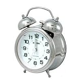 Traditional Alarm Clock - Silver