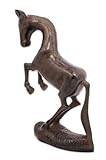 Cast Aluminum TROTTING Mare HORSE SCULPTURE Antique Bronze Finish ABSTRACT STATUE by Achla