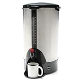 Coffeepro CP100 URN/Coffeemaker,100 Cup,13-1/2 in.x12-1/2 in.x23 in.,Stainless Steel