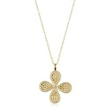 Anna Beck Designs Gili Wire Rimmed Clover 18k 