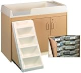 Toddler Walk-Up Changing Table - 6-Bin Storage