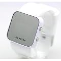 White Luxury Sports Style Led Digital Mirror Watch