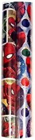 Marvel Comics Spiderman Movie Themed Wrapping Paper Purple 2 Rolls(20 Sq-ft Per Roll) W 3.33ft X L 6ft