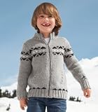 fair isle zip cardigan