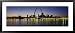 City Lit Up at Night, Gateway Arch, Mississippi River, St. Louis, Missouri, USA Frame...