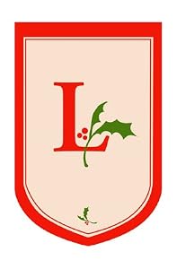 Monogram Holiday Garden Size Flag - L