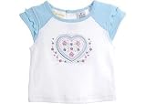 Sunshine Baby Aqua Heart & Flower Raglan Top