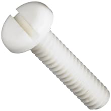 Ceramic Machine Screw, Pan Head, Slotted Drive