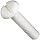 Ceramic Machine Screw, Pan Head, Slotted Drive